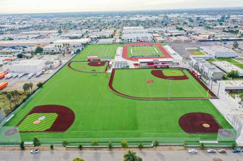 John Glenn High School baseball turf