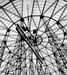 A lamella roof, a German invention dating from 1908, utilizes the structural principle of triangulation comprised of a number of intersecting steel beams forming a diamond-shaped pattern.