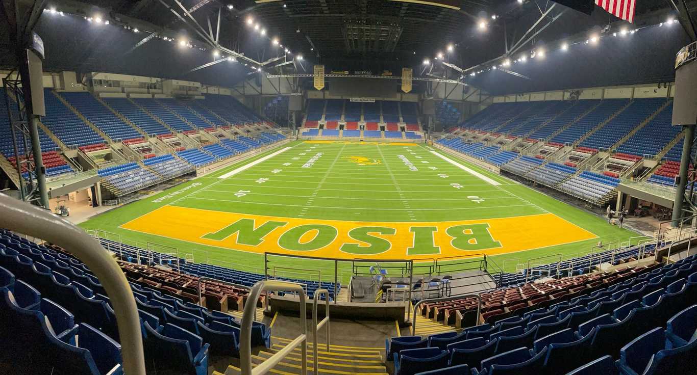 Fargodome Gets A New AstroTurf Magic Carpet In Time For The 2022 NDSU 