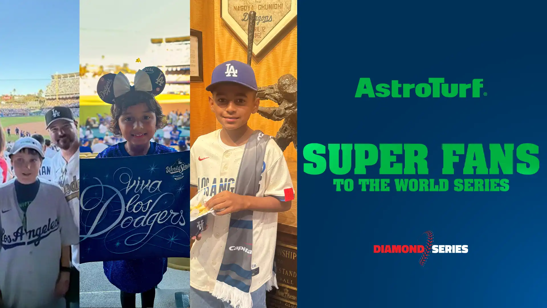 AstroTurf Sends Three Baseball Super Fans to the World Series - AstroTurf