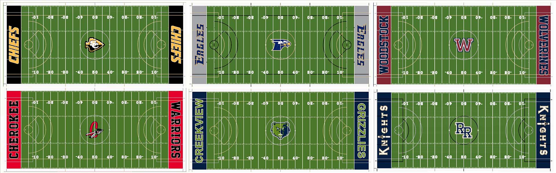 High School Football Field Turf